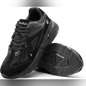 Fitville Rebound WOMANS Core Walking Shoes Size 10 EW Black Comfort Sneaker